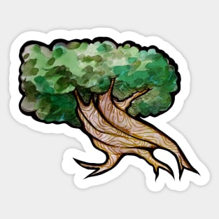 Watercolor Tree Graphique Sticker